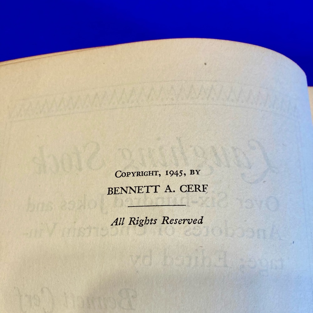 1945 Laughing Stock Book by Bennett Cerf - Picture 6 of 10